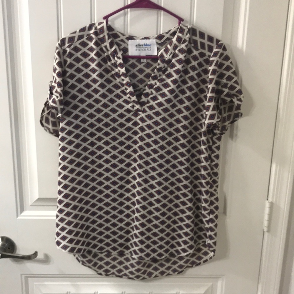 Stitch fix short sleeved blouse